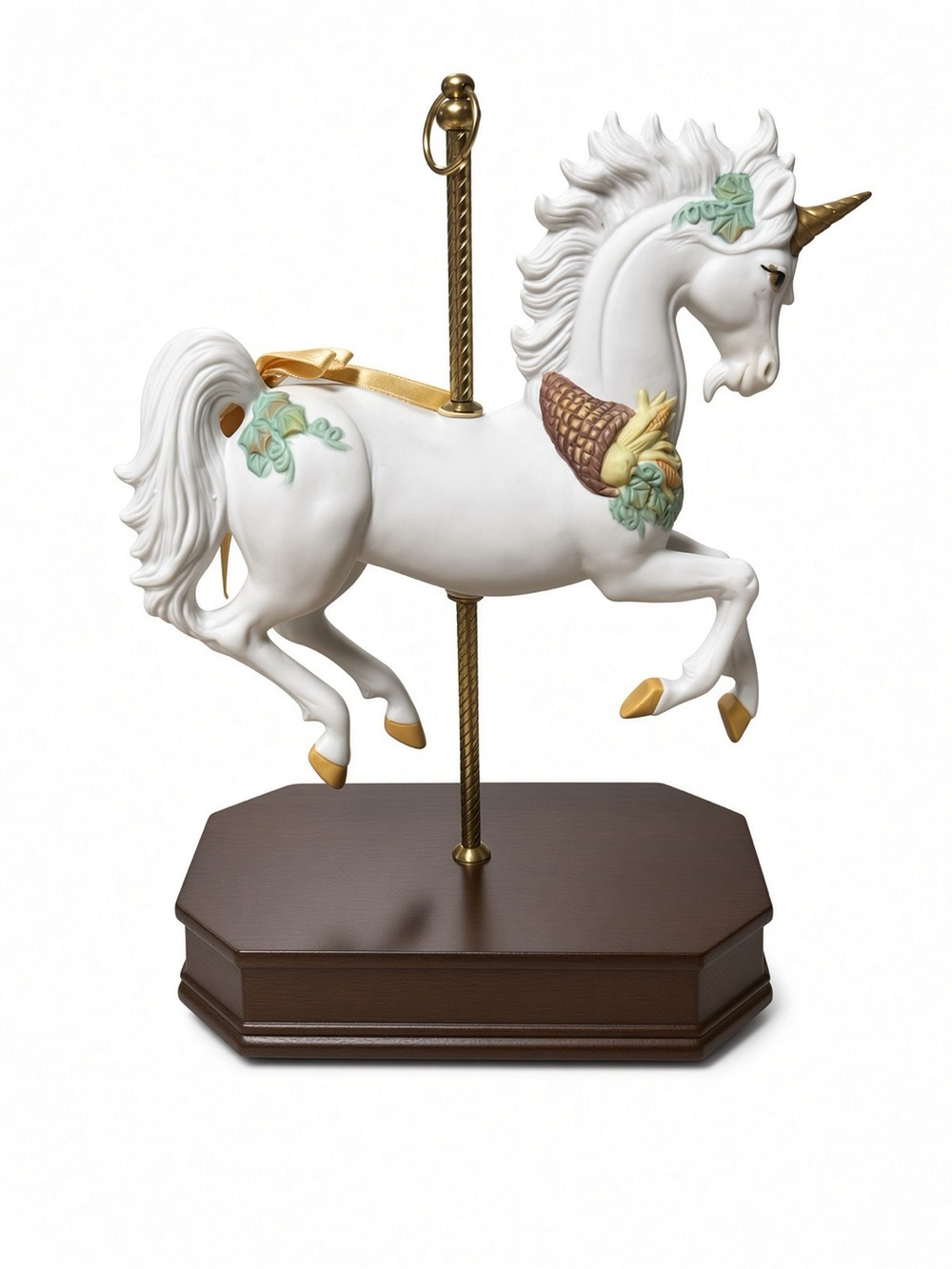 Vintage 1989 Impulse Giftware Unicorn Carousel Music Box Works Perfect